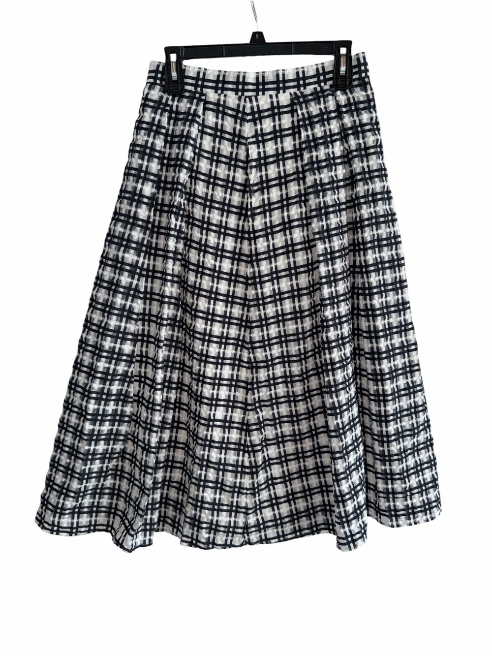 Maeve by Anthropologie navy and White Overlay Skirt Circle Midi Size 6P NWT - Picture 4 of 11